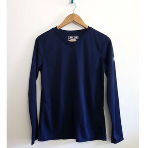 New Balance  Women's V-Neck Long Sleeved Navy Rushguard Performance Top M